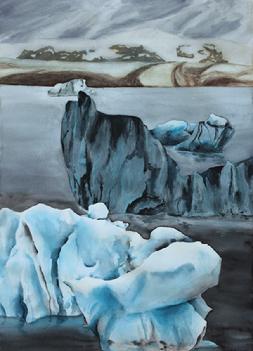 watercolor, Iceland, paintings